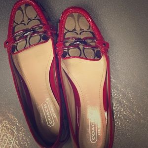 Red Coach Loafers